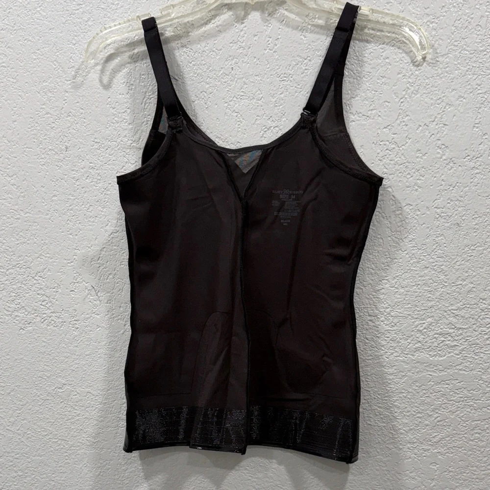 Ruby Ribbon Black Sheer Cami - Picture 7 of 8